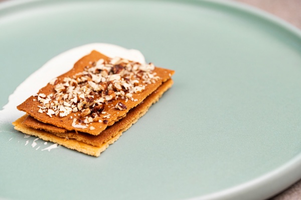 Homemade toffee mille-feuille